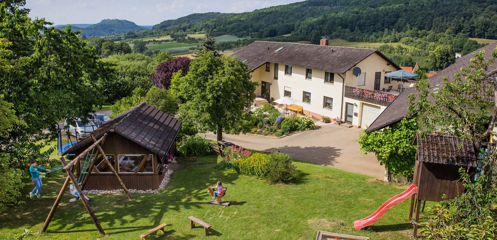 Hühner auf dem Bauernhof